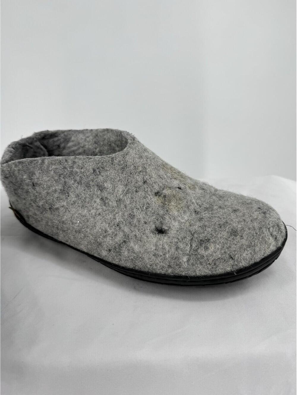 Glerups slippers mens 9.5 womens 11 42 gray slip on wool loungewear cabin winter